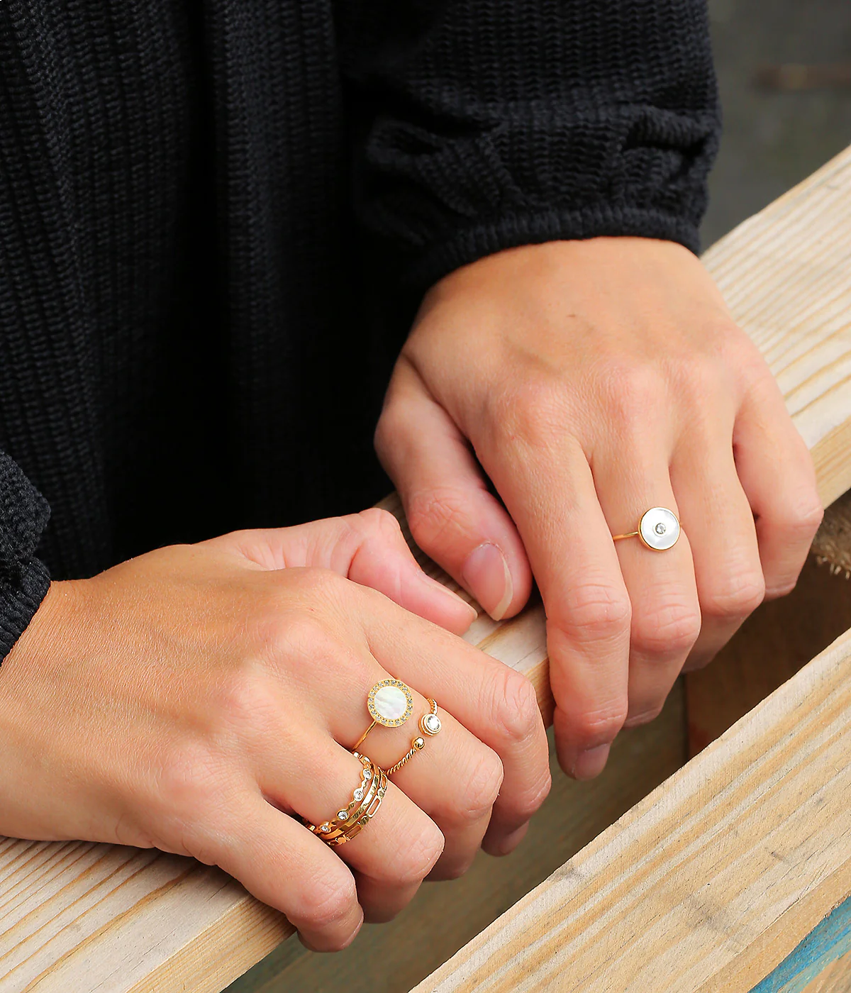 Bague Aretha (Acier doré) - Image 3