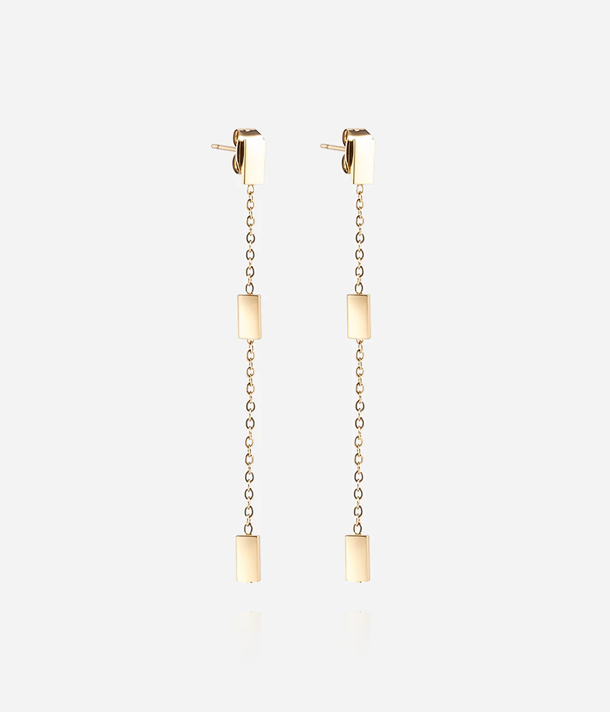 Boucles d'oreilles Miko (Acier doré)